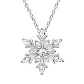 economico Collane-1 pc Collana For Per donna Natale Festa / Serata Giornaliero Lega Con fiocco di neve