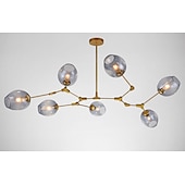 billige Globedesign-gren lys lysekrone 5/6/7/9/11 hoder led pendel moderne nordisk lysekrone stue spisestue soverom metall 110-120v 220-240v