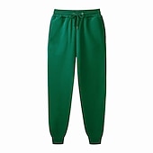 economico Pantaloni della tuta-Per uomo Pantaloni in pile Pantaloni della tuta Pareggiatore Design elastico con coulisse Informale Sportivo Giornaliero Comfort Morbido Tinta unica blu navy Aalbicocca Verde S M L