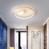 economico Lampade da soffitto con dimmer-42cm 52cm plafoniera a led design a spirale rotonda nuova lampada da camera da letto led new fashion semplice lampada da soffitto in camera studio personalizzato in alluminio lampade da sala da pranzo