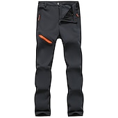 abordables Bas-Homme Pantalon doublé polaire Pantalon Softshell Couleur unie L&#039;hiver Extérieur Coupe Standard Ripstop Chaud Doux Anti-déchirure Pantalons / Surpantalons Vert Véronèse gris foncé Noir Travail Pêche