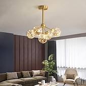 billige Globedesign-43cm ledet pendellampe moderne nordisk globe desgin stue soverom innfelt lys kobber messing 110-120v 220-240v