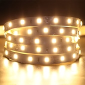 abordables Tiras de Luces LED-tiras de luces led flexibles 1m 2.5m 5m a prueba de agua o no a prueba de agua 5050 smd por metros 60 leds multicolor con fuente de alimentación de modo de conmutación dc12v