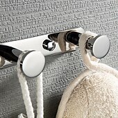 cheap Robe Hooks-Robe Hooks New Design Contemporary Stainless Steel Material Bathroom Wall Mounted 3 or 4 or 5 or 6 Hooks Silvery 1pc