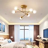 ieftine Design Glob-58cm plafon cu LED nordic design sputnik design negru aur glob design candelabru sticlă metal stil artistic sputnik vopsit industrial finisaje stil nordic artistic 110-120v 220-240v