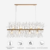 billige Øylys-9/12 hoder ledet anheng lys løvetann lysekrone fyrverkeri krystall lampe stue spisestue soverom lampe romantisk klesbutikk bar lampe 72cm 92 cm