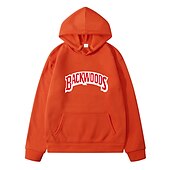 baratos Moletons masculinos com capuz-Homens Letra Moletom Moletons Moletom Manga Longa Moletom com capuz Com Capuz Legal Para Noite Scarlet antes e depois Grande vermelho antes de grande Inverno Designer