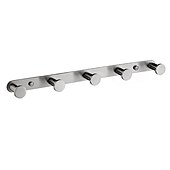 preiswerte Kleiderhaken-Kleiderhaken Neues Design Edelstahl Badregal mit 3 oder 4 oder 5 oder 6 Haken Wandmontage Silber gebürstet 1St