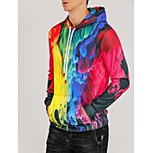 abordables Sweats à capuche pour hommes-Homme à imprimé arc-en-ciel Sweat à capuche Sweats à Capuche Sweat-shirt Sweat à capuche manche longue Sweat à capuche Capuche Décontractées 3D effet Extérieur Plein Air Vacances Jaune Violet