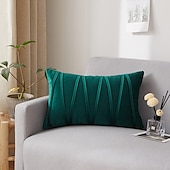 cheap Textured Throw Pillows-Decorative Toss Pillows Velvet Cover for Pillows Pillow Case Cover Home office Pillow Case Cover Modern Sample Room Cushion Cover Outdoor Cushion for Sofa Couch Bed Chair Pink Blue Sage Green Purple