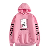 levne Kreslená a filmová postava-Darling in the Franxx Nulová dvě Cosplay kostým Kapuce Anime Grafika Potisk Harajuku Grafika Pro Pánské Dámské Dospělé Zpátky do školy