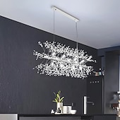 billige Øylys-9/12 hoder ledet anheng lys løvetann lysekrone fyrverkeri krystall lampe stue spisestue soverom lampe romantisk klesbutikk bar lampe 72cm 92 cm