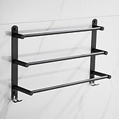 economico Portasciugamani-Portasciugamani a muro Multistrato / Nuovo design / Creativo Moderno / Tradizionale Acciaio inossidabile 1 pc - Bagno / Bagno dell&#039;hotel 3 portasciugamani Montaggio su parete