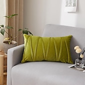 cheap Textured Throw Pillows-Decorative Toss Pillows Velvet Cover for Pillows Pillow Case Cover Home office Pillow Case Cover Modern Sample Room Cushion Cover Outdoor Cushion for Sofa Couch Bed Chair Pink Blue Sage Green Purple
