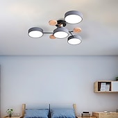 Недорогие Люстры-4/6/7 head macarone led потолочный светильник зеленый серый белый северный стиль регулируемый свет потолочный светильник простой журнал спальня лампа ac220v