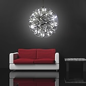 baratos Design de Globo-30 cm led pingente de luz led fogos de artifício e bola de faísca luminária de suspensão de teto globo de metal acabamentos pintados 110-120v 220-240v