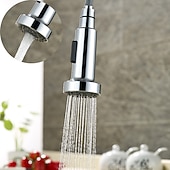abordables Pommeaux de douche-Faucet Nozzle Multi-Function Silvery Replaceable Pull out Shower Spray Head ABS Plastic Material Adjustable to Spray and Centest Waterflow Mode