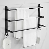 economico Portasciugamani-Portasciugamani a muro Multistrato / Nuovo design / Creativo Moderno / Tradizionale Acciaio inossidabile 1 pc - Bagno / Bagno dell&#039;hotel 3 portasciugamani Montaggio su parete
