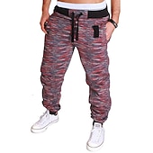 preiswerte Sweatpants-Herren Jogginghose Trainingshose Jogginghose Jogger Hose Hosen Hosen Hose Kordelzug Elastischer Bund Tarnfarben Atmungsaktiv Weich Sport &amp; Natur Täglich Baumwolle Casual / sportlich Gelbe Tarnung
