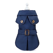 ieftine paltoane-Trenci pentru câini, jachetă parka rezistentă la vânt haine elegante pentru câini în stil britanic pentru pisici mici (2-18 lb) chihuahua malteză pomerania
