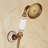 abordables Appareils de douche extérieurs-Ensemble de robinet de douche en laiton, mélangeurs à un trou installation murale cascade jet portable douchette avec eau froide/chaude