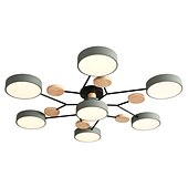 Недорогие Люстры-4/6/7 head macarone led потолочный светильник зеленый серый белый северный стиль регулируемый свет потолочный светильник простой журнал спальня лампа ac220v