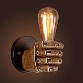 billige Vegglamper for innendørsbruk-lightinthebox antikk harpiks knyttneve vegglampe europeisk bar restaurant kafé dekorativ vegglampe venstre hånd høyre vegglampe juledekorasjon ac110v ac220v