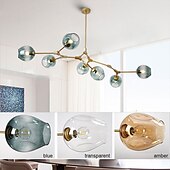 economico Lampadari-multi head magic bean lampadario caldo bianco luce creativa arte moderna soggiorno lampada heteromorphic nordic semplice sfera di vetro molecolare sala da pranzo ac110v ac220v