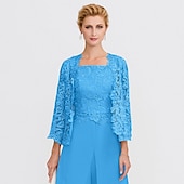 cheap Mother&#039;s Wraps-Mother&#039;s Wraps Bolero Coats / Jackets Elegant 3/4 Length Sleeve Floral Lace Wedding Guest Wraps With Lace For Fall Wedding Event Formal Party Spring &amp; Summer Only Wraps dress to impress 2025