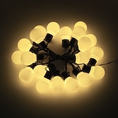voordelige Plug String Lights-3m 10leds festoen led globe led flexibele string licht fee lamp kerst fee string licht guirlande tuin patio tuin decoratie vakantie buitenverlichting eu us plug ac110v 120v 220v 230v 240v