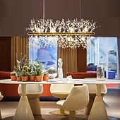 billige Øylys-9/12 hoder ledet anheng lys løvetann lysekrone fyrverkeri krystall lampe stue spisestue soverom lampe romantisk klesbutikk bar lampe 72cm 92 cm