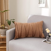 cheap Textured Throw Pillows-Decorative Toss Pillows Velvet Cover for Pillows Pillow Case Cover Home office Pillow Case Cover Modern Sample Room Cushion Cover Outdoor Cushion for Sofa Couch Bed Chair Pink Blue Sage Green Purple