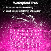 abordables Tiras de Luces LED-tiras de luces led flexibles 1m 2.5m 5m a prueba de agua o no a prueba de agua 5050 smd por metros 60 leds multicolor con fuente de alimentación de modo de conmutación dc12v