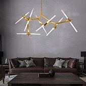 baratos Candeeiros de Lustre-170 cm sputnik design lustre de alumínio sputnik mini acabamentos pintados estilo nórdico moderno 110-120v 220-240v