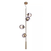 economico Modello a globo-4 6 teste lampada a sospensione oro stile nordico globo personalità bar lampada da tavolo moderna semplice fagiolo magico striscia di vetro decorazione natalizia ac220v ac110v