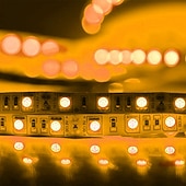 abordables Tiras de Luces LED-tiras de luces led flexibles 1m 2.5m 5m a prueba de agua o no a prueba de agua 5050 smd por metros 60 leds multicolor con fuente de alimentación de modo de conmutación dc12v