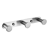 preiswerte Kleiderhaken-Kleiderhaken Neues Design Edelstahl Badregal mit 3 oder 4 oder 5 oder 6 Haken Wandmontage Silber gebürstet 1St