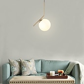 olcso Sziget lámpák-20 cm Mini stílus Függőlámpák Fém Üveg Gömb Galvanizált Modern Kortárs 110-120 V / 220-240 V