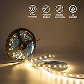 abordables Tiras de Luces LED-tiras de luces led flexibles 1m 2.5m 5m a prueba de agua o no a prueba de agua 5050 smd por metros 60 leds multicolor con fuente de alimentación de modo de conmutación dc12v