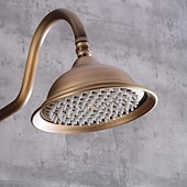 cheap Shower Faucets-Shower Faucet,Shower System Set - Handshower Included pullout Waterfall Vintage Style / Country Antique Brass Mount Outside Ceramic Valve Bath Shower Mixer Taps