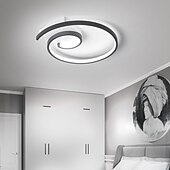 economico Lampade da soffitto con dimmer-42cm 52cm plafoniera a led design a spirale rotonda nuova lampada da camera da letto led new fashion semplice lampada da soffitto in camera studio personalizzato in alluminio lampade da sala da pranzo