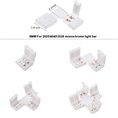 お買い得  ランプベース＆コネクタ-5パック2ピンLEDライトストリップコネクタ8mm10mm配線なしギャップレスはんだレスアダプタ端子延長smd5050 2835 3528 4040LEDモノクロストリップ用