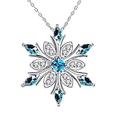 economico Collane-1 pc Collana For Per donna Natale Festa / Serata Giornaliero Lega Con fiocco di neve