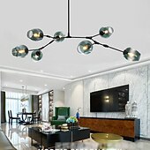 economico Lampadari-multi head magic bean lampadario caldo bianco luce creativa arte moderna soggiorno lampada heteromorphic nordic semplice sfera di vetro molecolare sala da pranzo ac110v ac220v