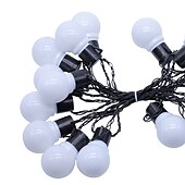 voordelige Plug String Lights-3m 10leds festoen led globe led flexibele string licht fee lamp kerst fee string licht guirlande tuin patio tuin decoratie vakantie buitenverlichting eu us plug ac110v 120v 220v 230v 240v