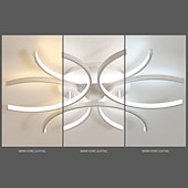 cheap Dimmable Ceiling Lights-60cm LED Ceiling Light Modern Nordic Geometric Flower Shapes Stylish Flush Mount Lights Living Room Dining Room Bedroom Metal Painted Finishes110-120V 220-240V