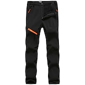 abordables Bas-Homme Pantalon doublé polaire Pantalon Softshell Couleur unie L&#039;hiver Extérieur Coupe Standard Ripstop Chaud Doux Anti-déchirure Pantalons / Surpantalons Vert Véronèse gris foncé Noir Travail Pêche