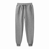 economico Pantaloni della tuta-Per uomo Pantaloni in pile Pantaloni della tuta Pareggiatore Design elastico con coulisse Informale Sportivo Giornaliero Comfort Morbido Tinta unica blu navy Aalbicocca Verde S M L