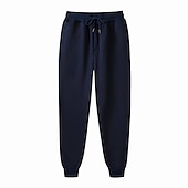 economico Pantaloni della tuta-Per uomo Pantaloni in pile Pantaloni della tuta Pareggiatore Design elastico con coulisse Informale Sportivo Giornaliero Comfort Morbido Tinta unica blu navy Aalbicocca Verde S M L