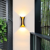 cheap Outdoor Wall Lights-1-Light 20cm Outdoor LED Wall Light Multi Color Up and Down Lighting Indoor Wall Lamp Hotels Courtyards Passages Gates Porch Corridor Modern 90-264V